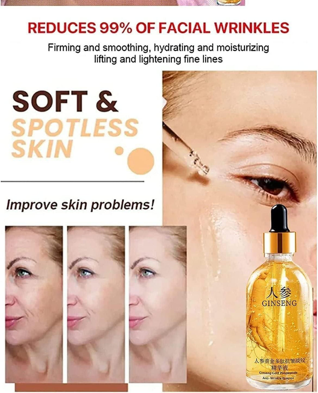 Ginseng Glass Skin Serum (Pack of 2 - 100 ml each)